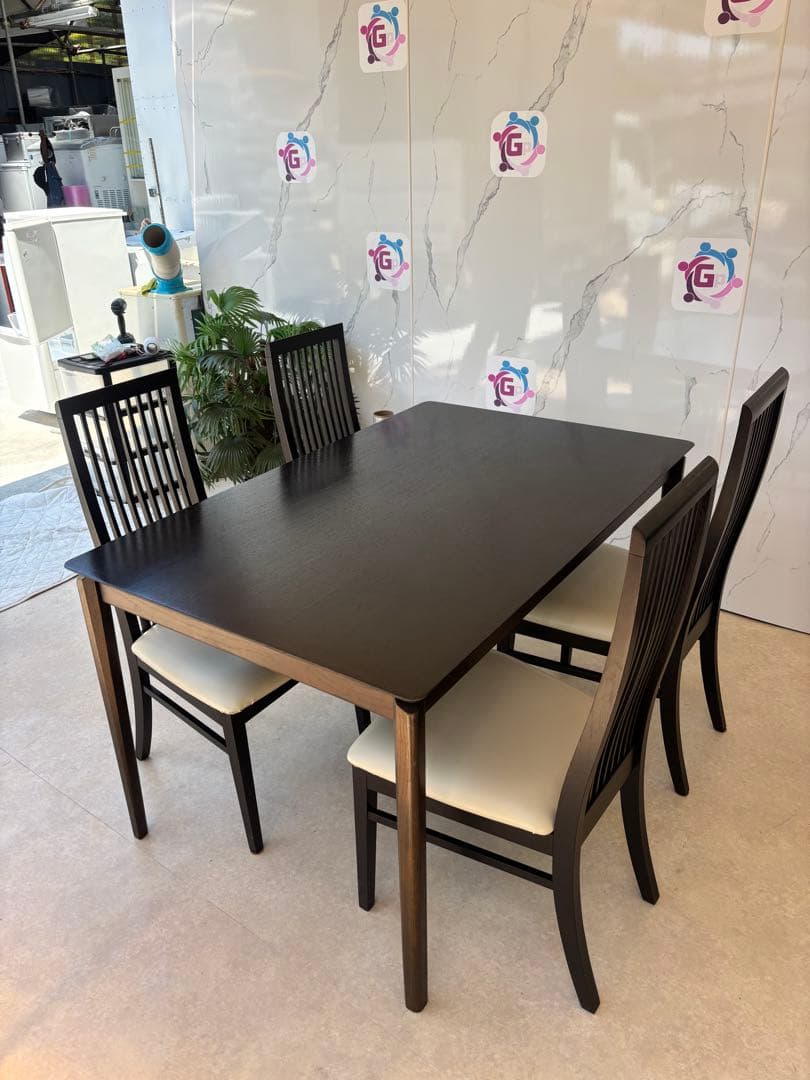 IDC大塚 ダイニングテーブルセット（6人掛け）DM-G F014 1350