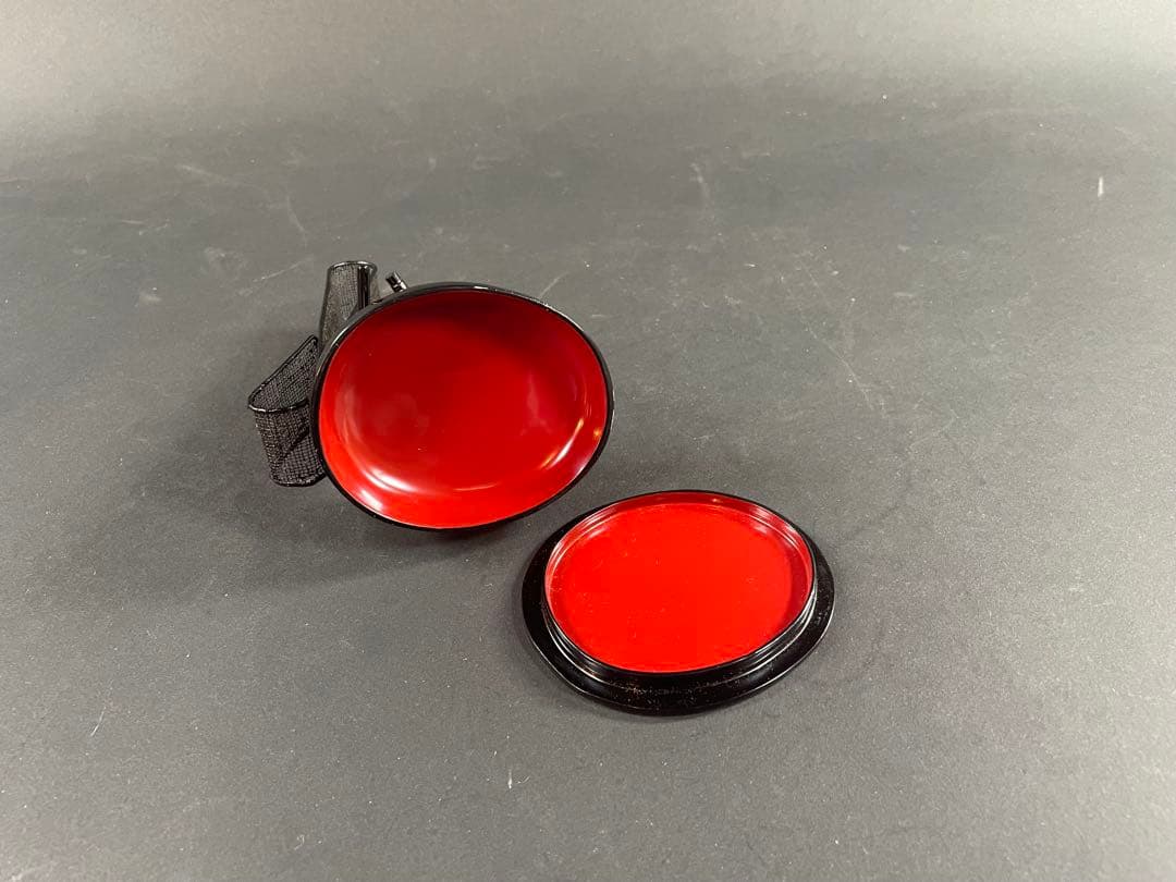 1 祥雲 冠 香合 漆器 二重箱 共箱 乾漆