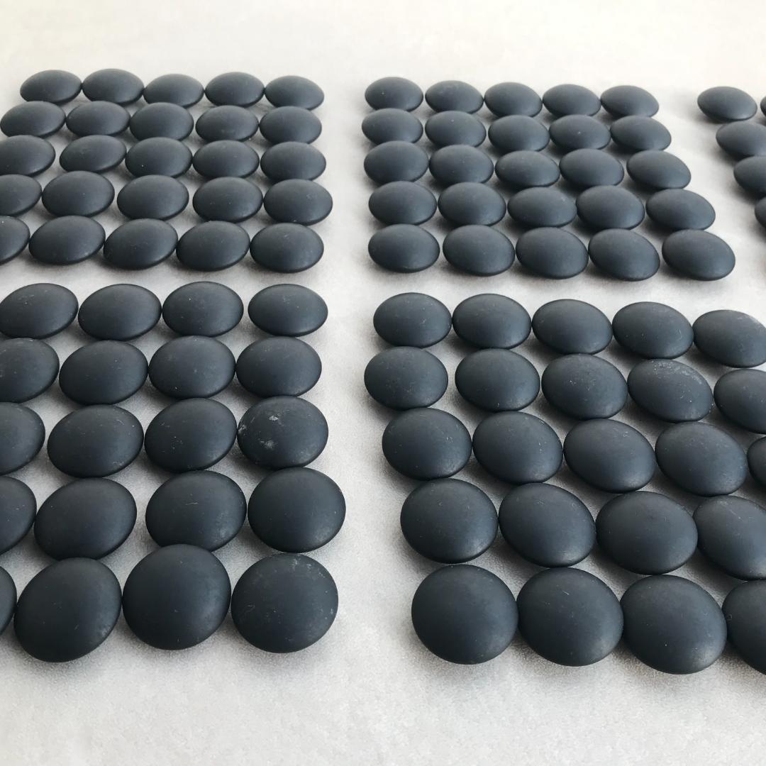 【土日限定出品】囲碁の駒 本蛤碁石（那智黒付）＆ 碁笥（榧 特大 松）セット