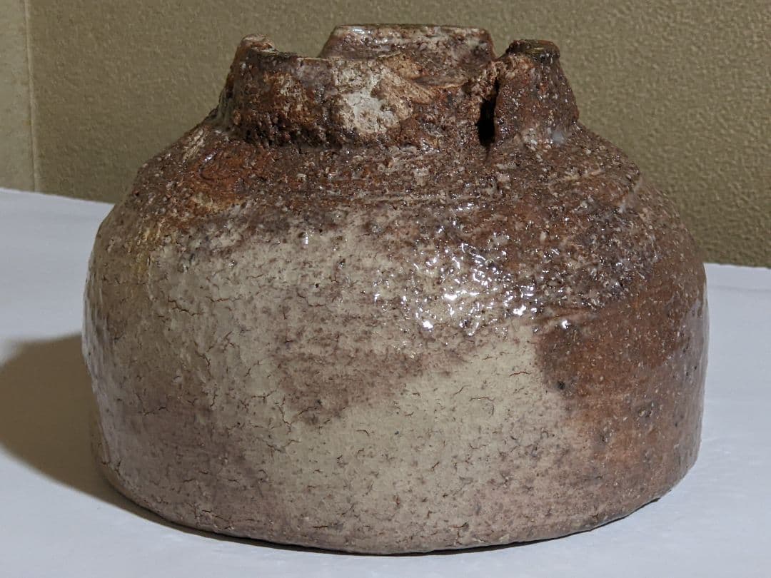 ♢萩焼 鬼萩 割り高台 抹茶碗 茶道具 アンティーク 骨董品 コレクション
