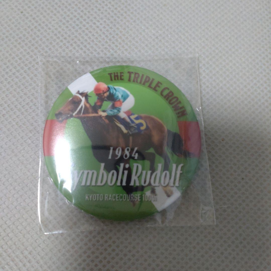 京都競馬場100周年記念 三冠馬 缶バッジ2個＆チラシ3枚 - メルカリ