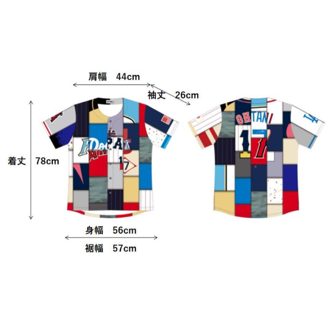 非売品 大谷翔平サインプリント歴代ミックスユニフォームXL エンゼルス