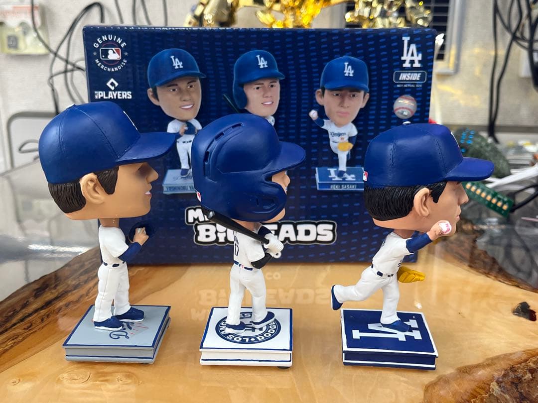 ドジャース 日本人3人セット ボブルヘッド FOCO MLB公式 新品未開封品