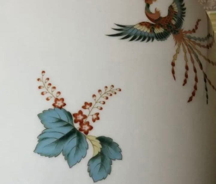 オールドノリタケ　月桂樹日陶印　鳳凰　火鉢