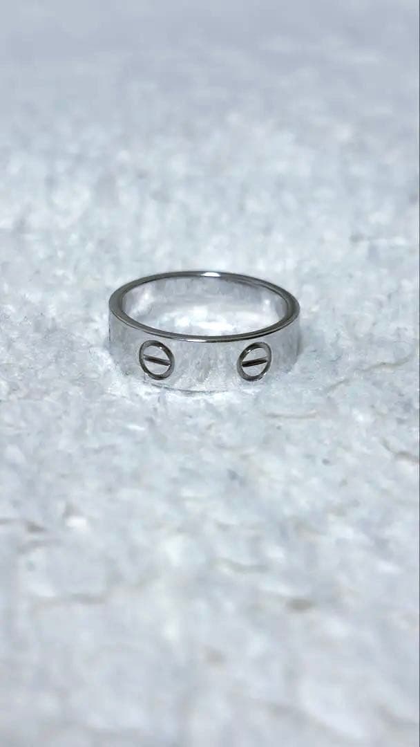 カルティエ ラブリング ラブ 52号 750 ホワイトゴールド WG