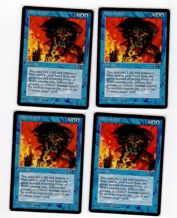 MTG 意志の力 Force of Will 英語 4枚セット ALL トレーディングカード