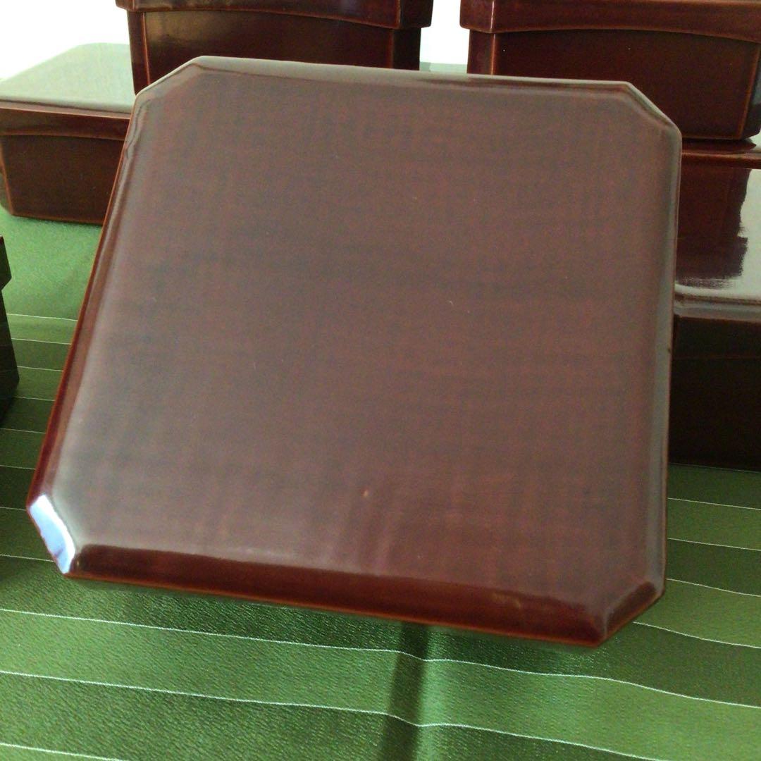 茶道具　小型　縁高　縁高重箱　10客揃え　共箱付き　菓子入れ　漆器　骨董品　茶道