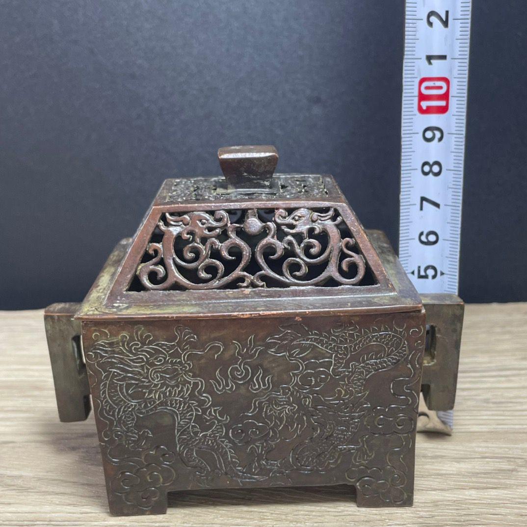 香炉 四神獣香炉 仏具 奉納香炉 銅製品 工芸品 置物