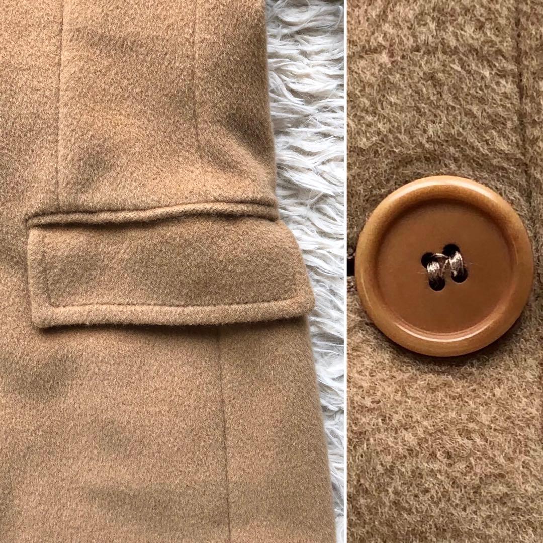 美品 カシミヤ混 XL】マックスマーラ ロングコート キャメル