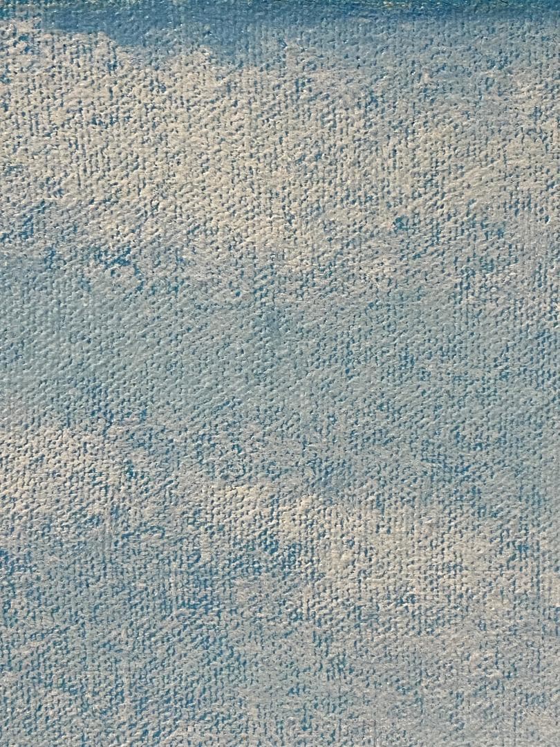 「真作」中山爾郎「シャルトル 麦秋」風景画　油彩画　額装　サイン有り　F6号