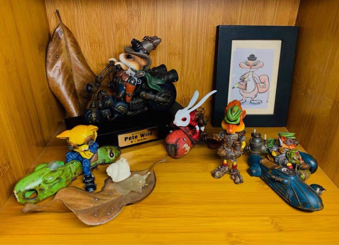 デザイナーズトイ 鎌田光司 ハムスターの機関車 緑版 トレトイフィギュア