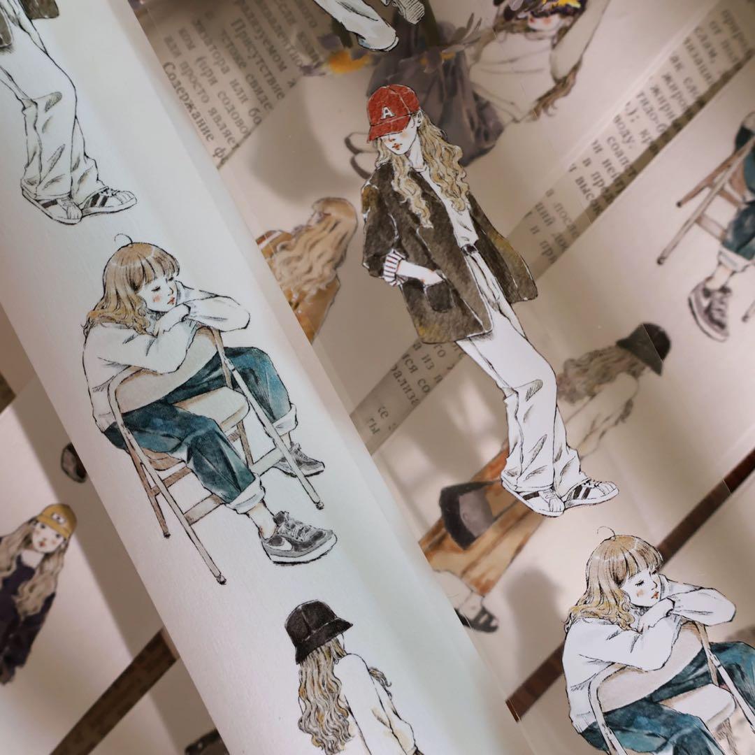 壹洱原创《暖洋洋》海外マスキングテープ　マステ 【2359】