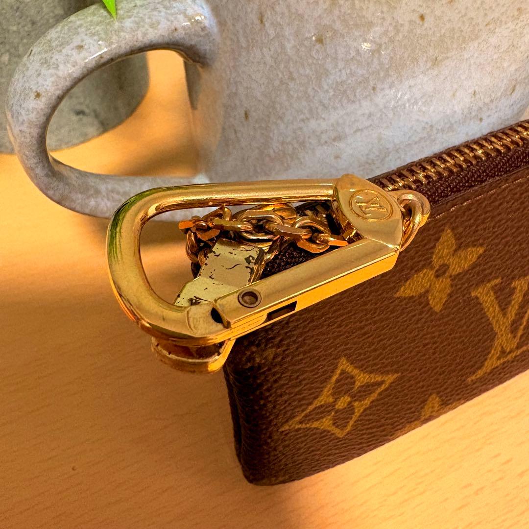 使用僅か 美品LouisVuitton ポシェットクレ モノグラム ルイヴィトン
