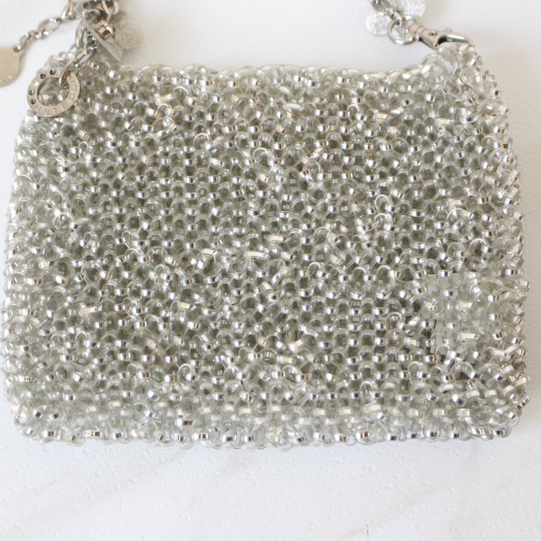 ANTEPRIMA チェーンハンドバッグ ワイヤーバッグ シルバー フラワー