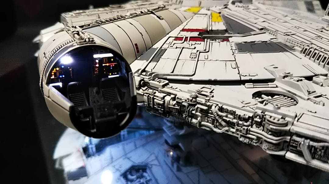 ミレニアムファルコン 電飾改修 塗装済 完成品 塗装 1/350 1/144 電飾