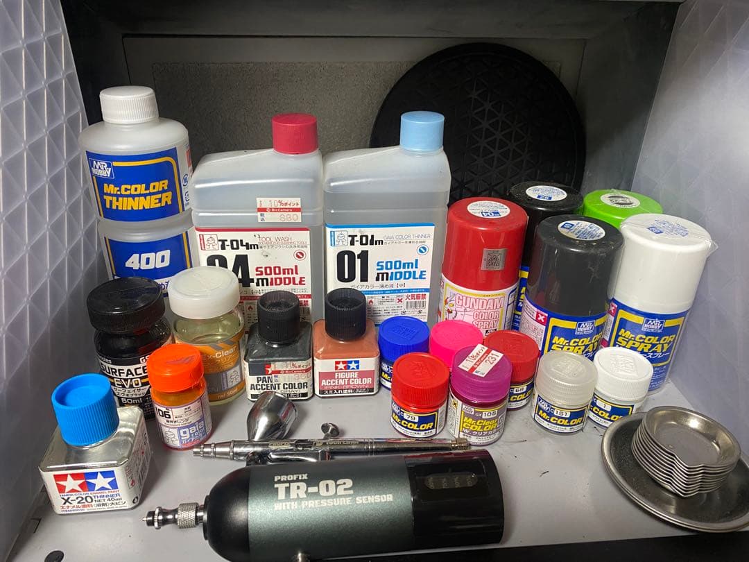 あ*様 【即決・早期終了可能】エアブラシ　塗装ブース　塗料セット　ガンプラ あ*様 【即決・早期終了可能】エアブラシ 塗装ブース 塗料セット