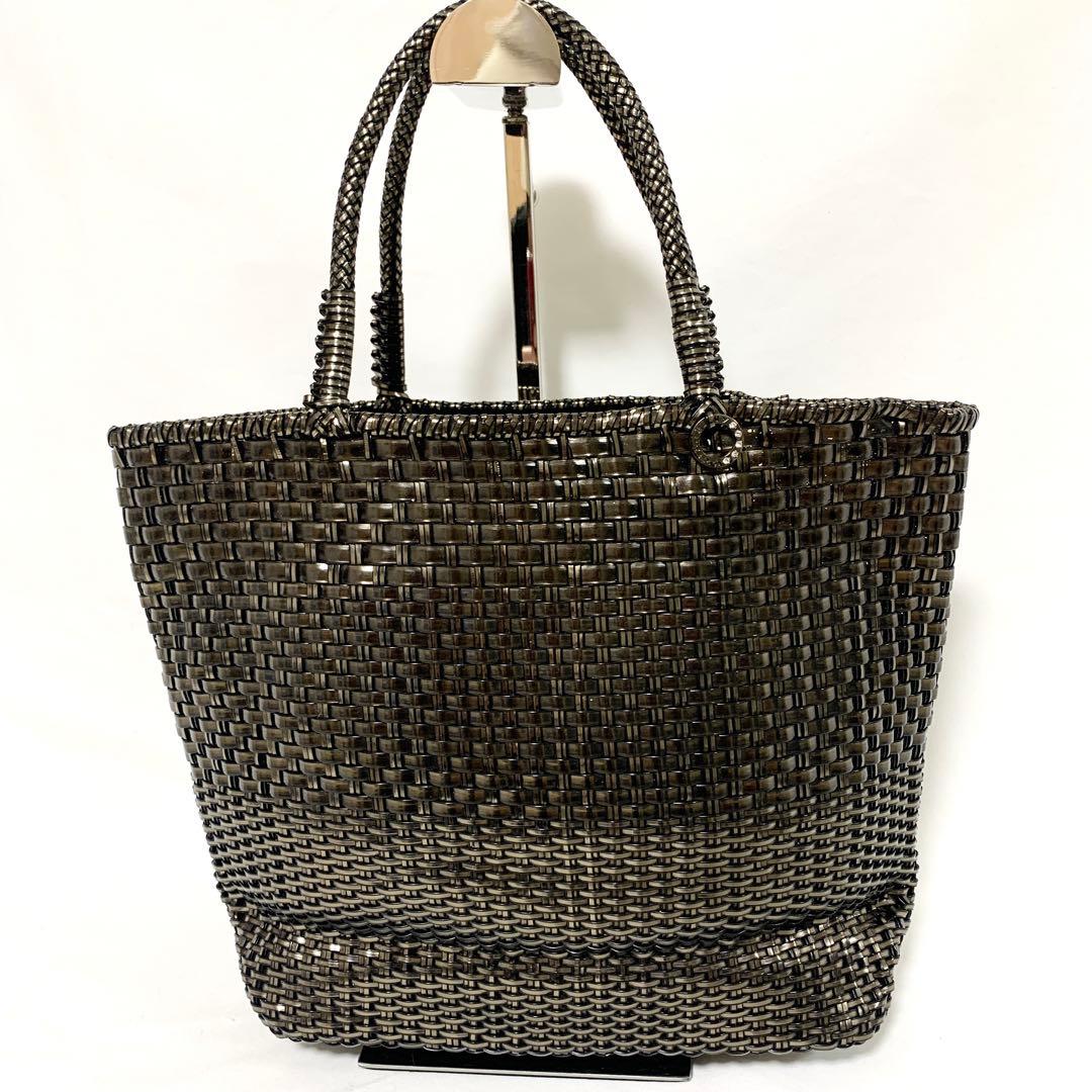 美品✨ アンテプリマ　イントレッチオ　ワイヤーコード　トートバッグ　ブロンズ
