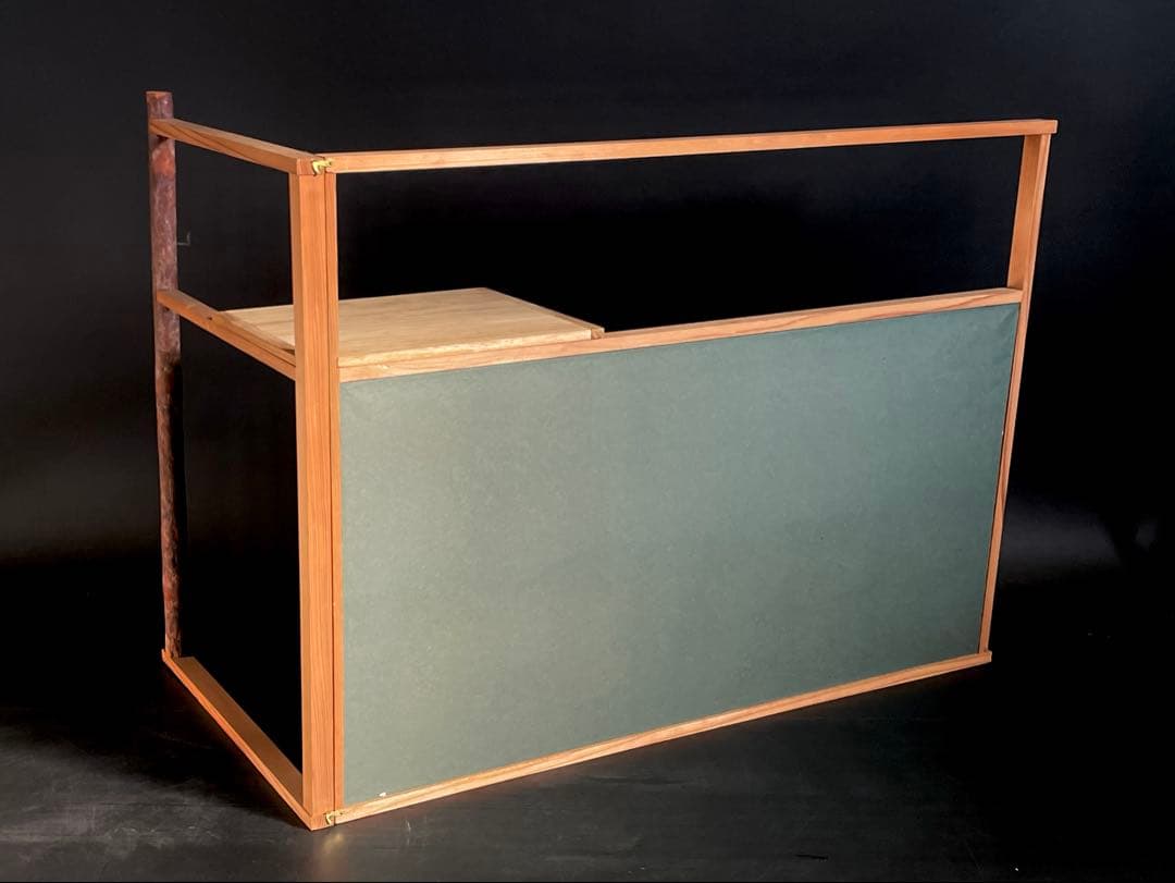 母」 表千家 一甫宗匠御好 台目棚 自在棚 組立式 紙箱 茶道具（107①