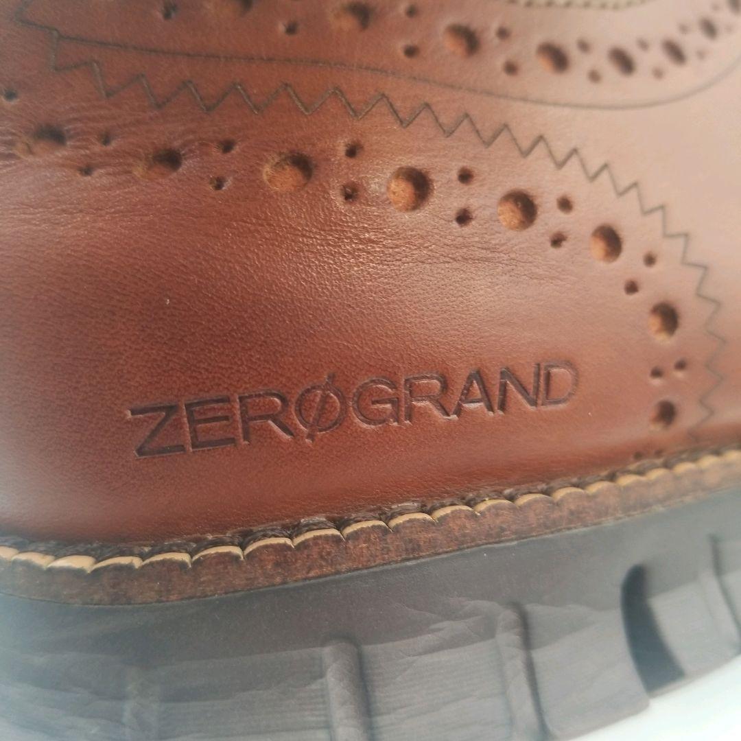 コールハーン　ゼログランド　ウィングチップ　メダリオン　レザー　26cm