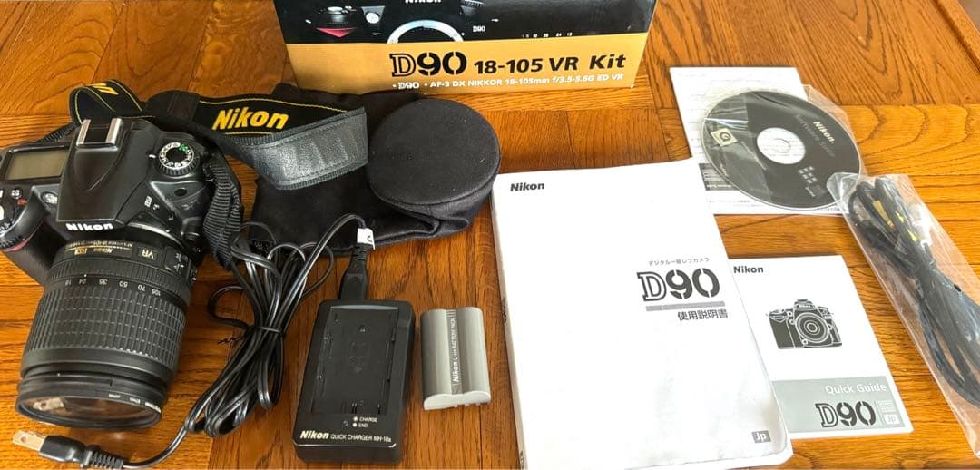 ニコンD90レンズ(18-105 F3.5〜5.6)セット