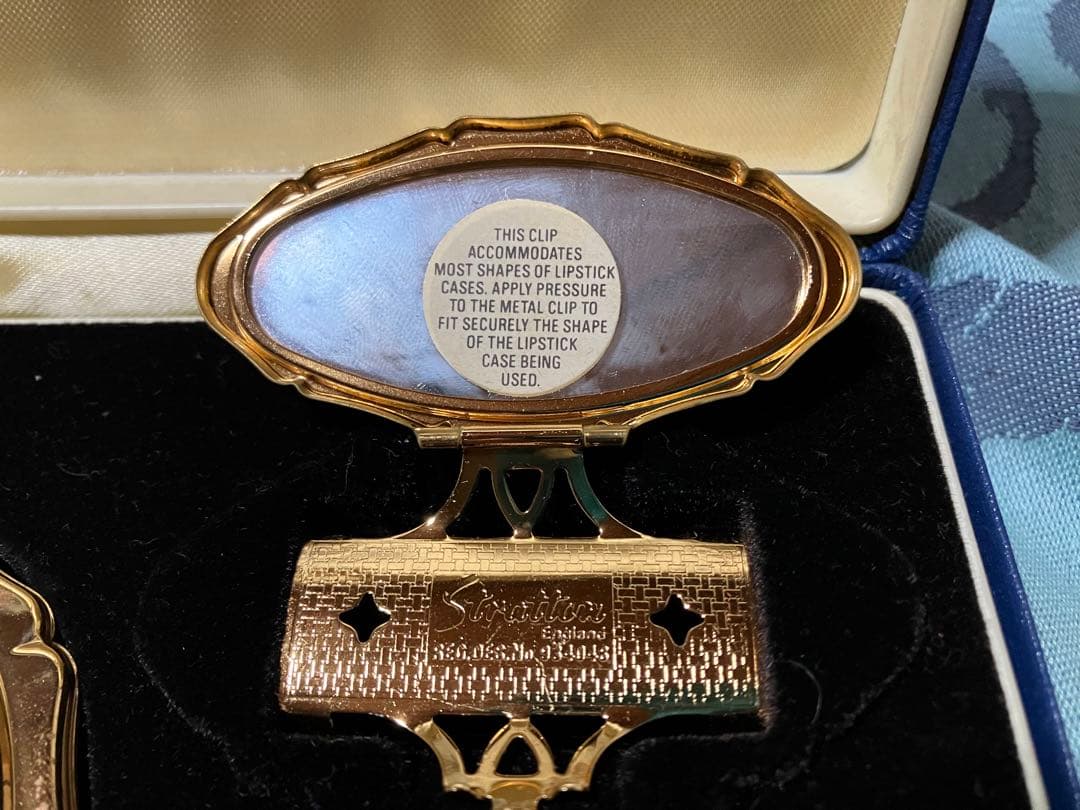 ウェジウッド　ストラットン　コンパクトミラー　リップスティックホルダー