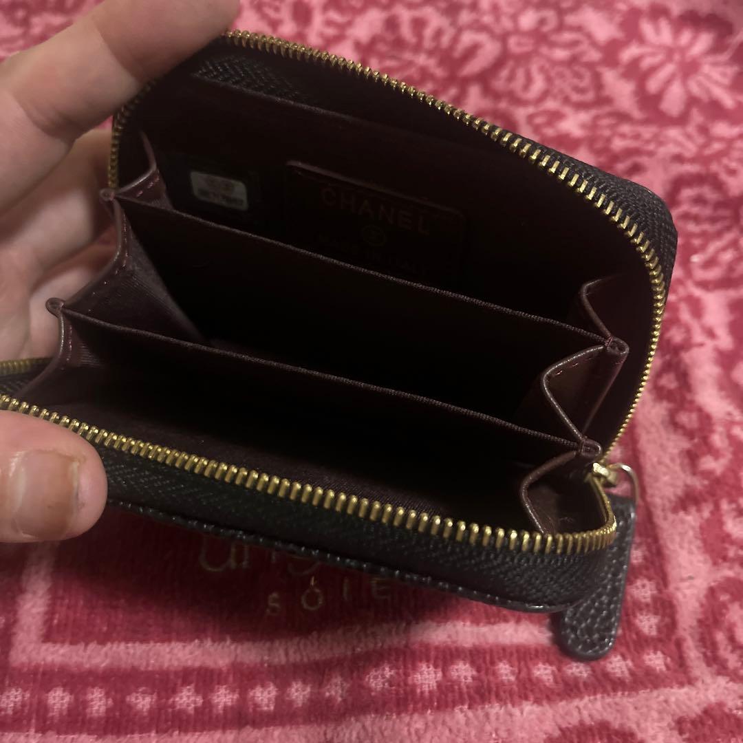 【美品】CHANEL ブラック キャビアスキン ケース