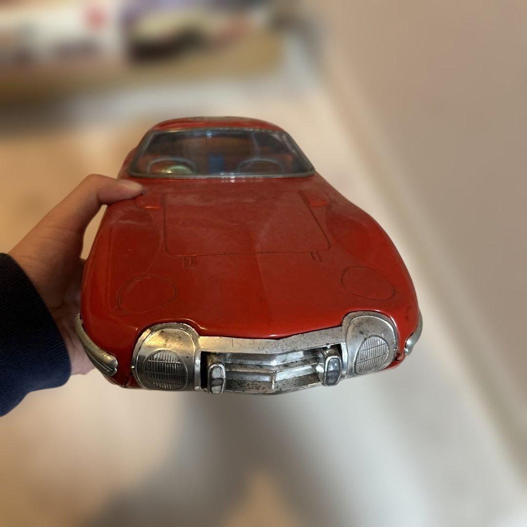 イチコーのスポーツカー ブリキ　トヨタ2000GT 箱付き　激レア　本体美品