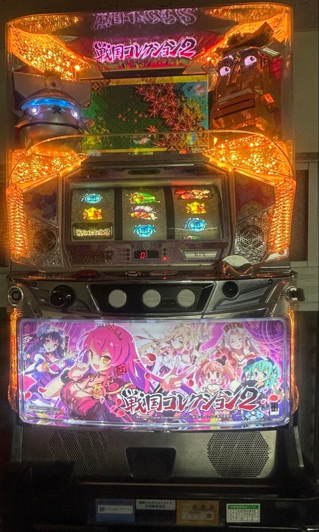 送料込　パチスロ　実機 戦国コレクション2 アミューズ　　家スロ sengokucollection.jpg