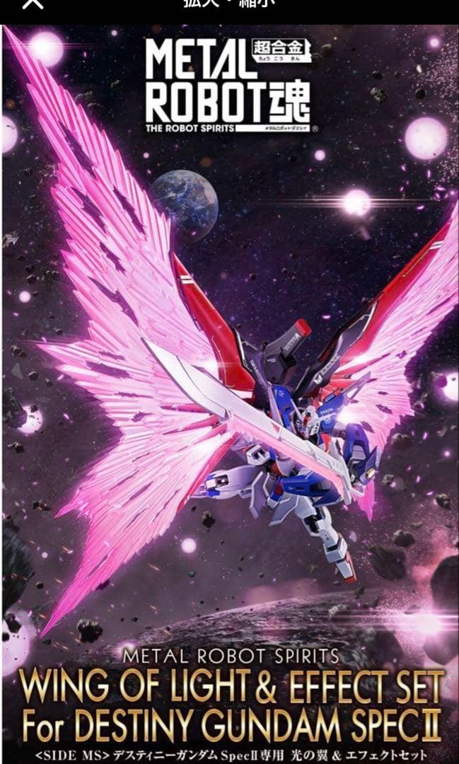 メタルロボット魂 デスティニーガンダム Spec2 本体&光の翼エフェクト