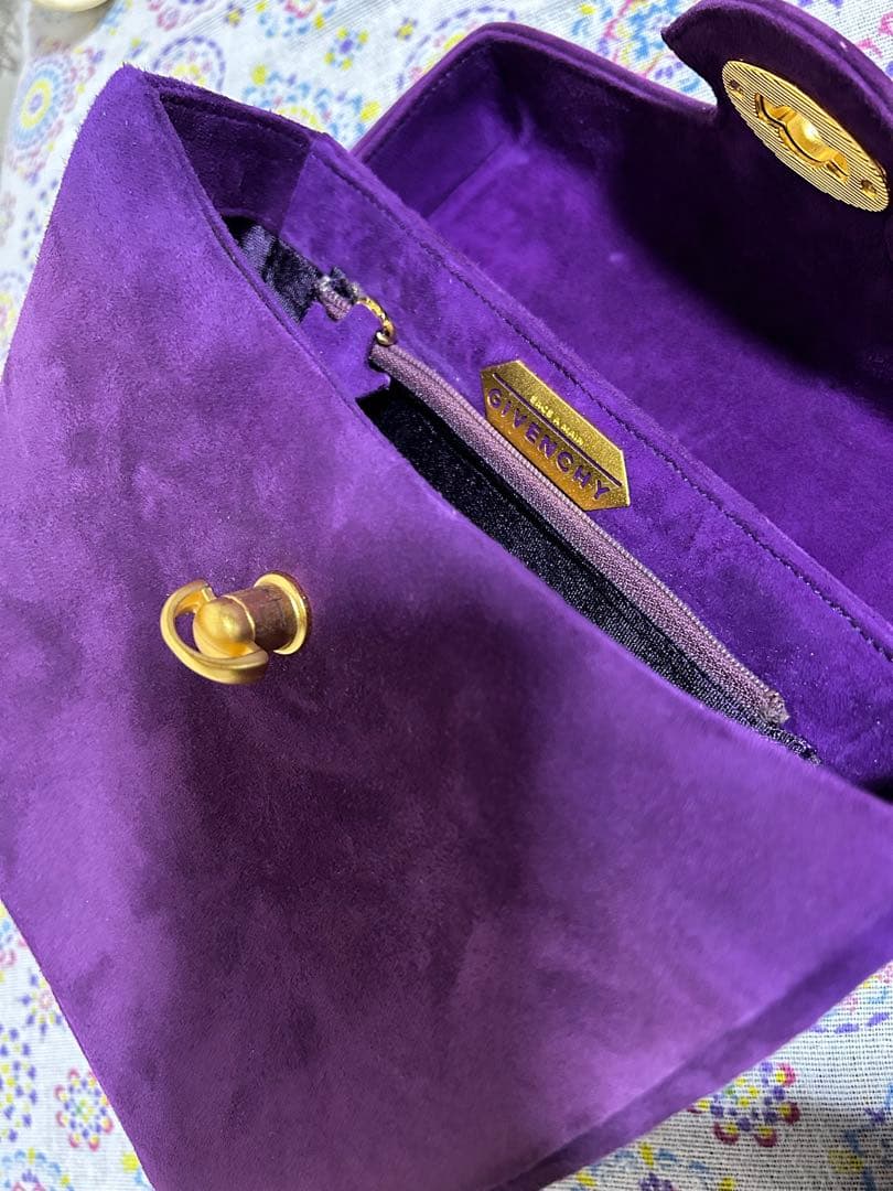 ジバンシー　ヴィンテージ　スエード ハンドバッグ