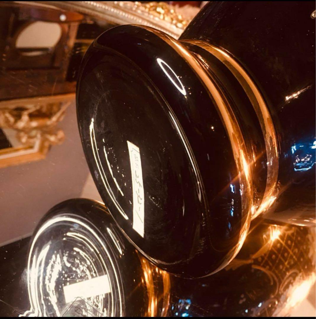 湯布院アンティーク イタリア ムラーノベネチアンガラス 大花瓶 黒