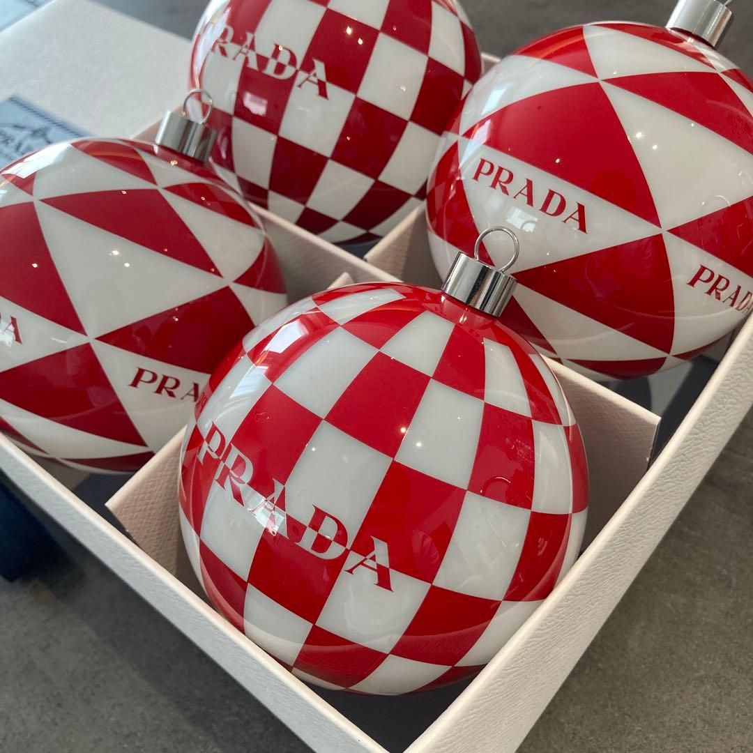 極美品】PRADA プラダ クリスマスオーナメント ガラス飾り - メルカリ