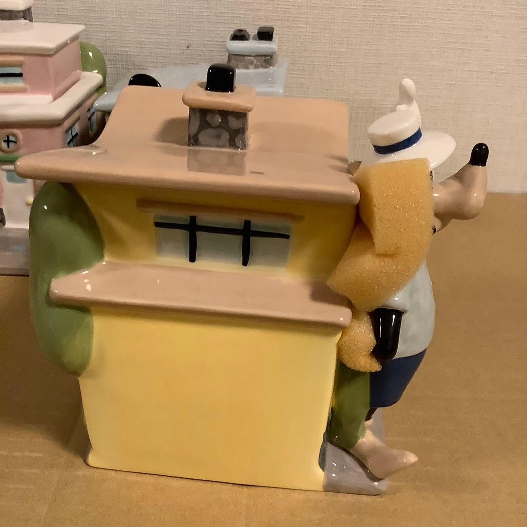 ディズニー ミッキー・ミニー・グーフィー 陶器フィギュア 収納容器