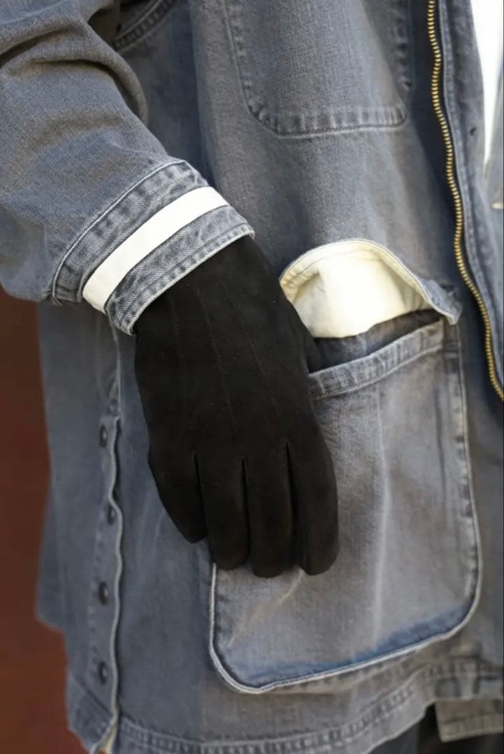 未使用新品】エンダースキーマ スエードグローブ 黒