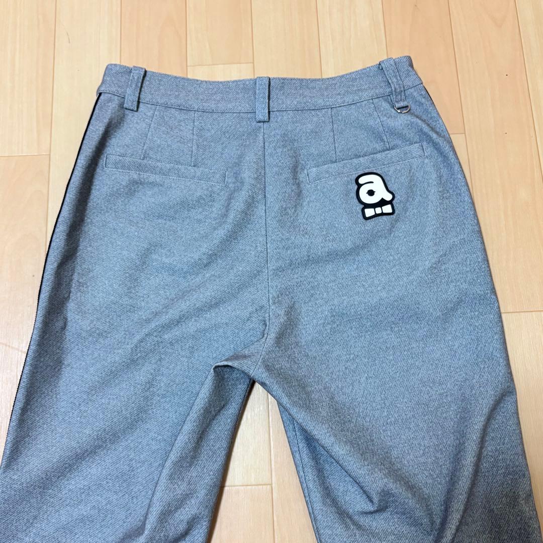 【新品】アルチビオ ストレッチパンツ サイドロゴ　グレー Mサイズ