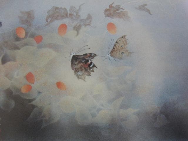 工藤甲人、【秋粲】、希少な額装用画集より、新品額装付、状態良好