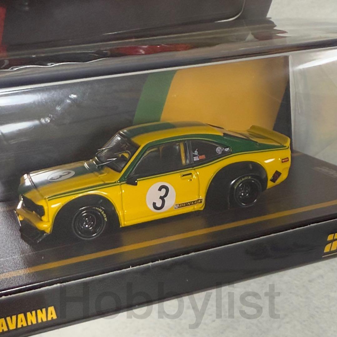 イノモデル1/64 マツダRX3サバンナ LBWK アドバン 2台セット