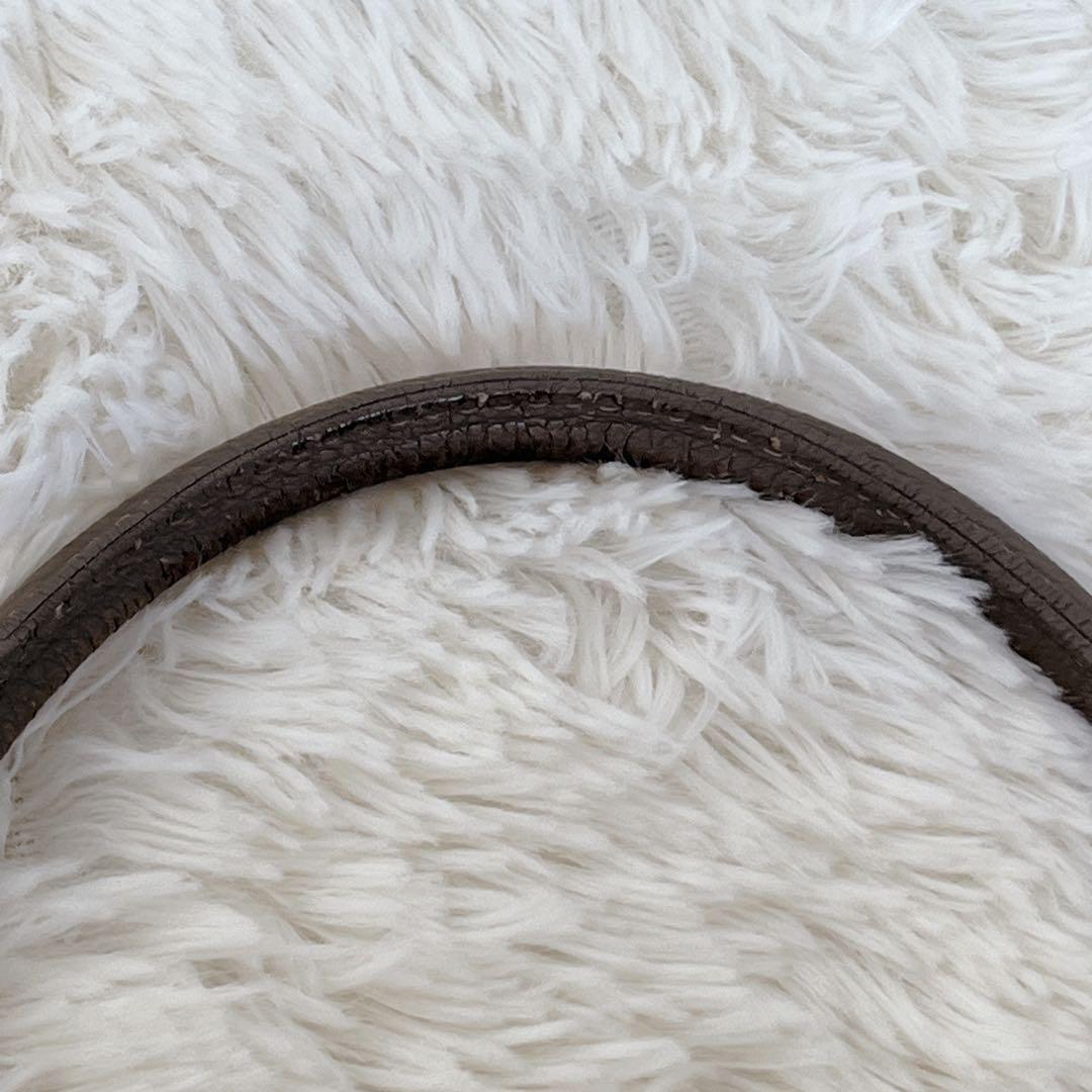 NAGATANI ハンドバッグ　シボレザー　グレージュ　フラップ