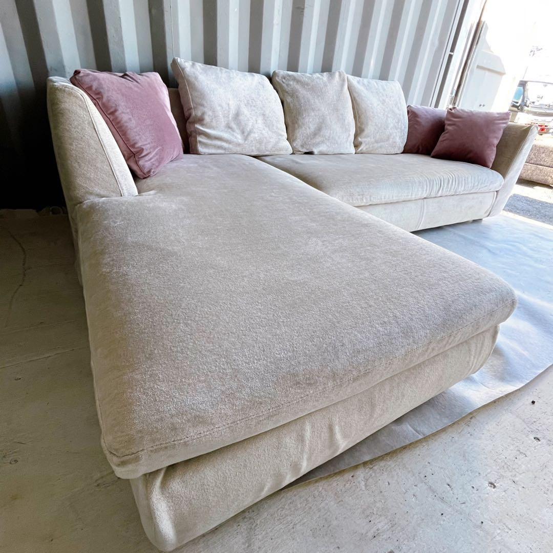 取付無料！アルフレックス SONA ファブリック3Pカウチソファクッション付き✨