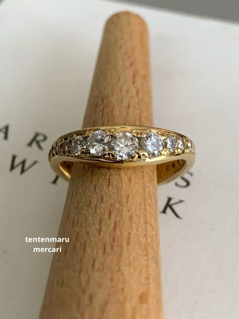 K18 ☆ ダイヤモンドエタニティリング ☆ オーダーメイド・10号・4.6g