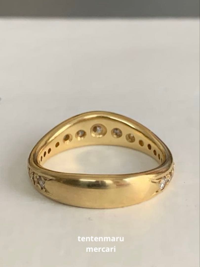 K18 ☆ ダイヤモンドエタニティリング ☆ オーダーメイド・10号・4.6g