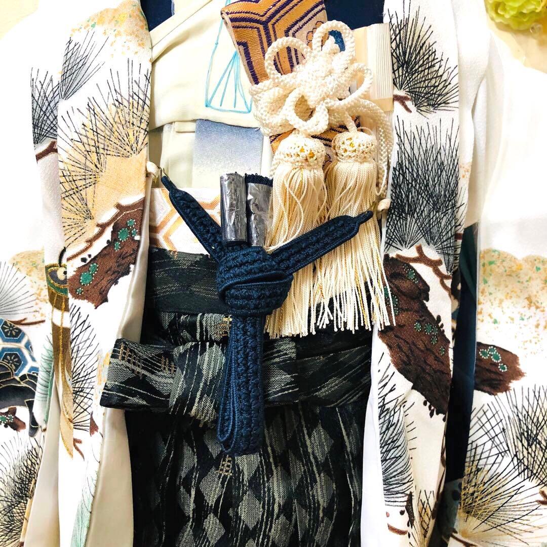 七五三男の子⭐︎5歳　のしめ　鷹　兜　暈し染め　⭐︎金彩⭐︎刺繍⭐︎完全フルセット銘品