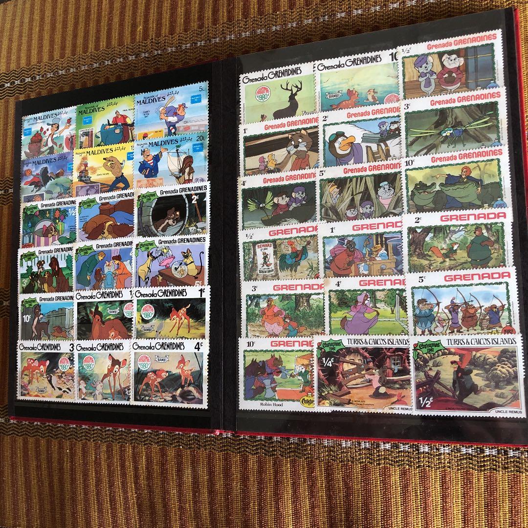 大コレクション！ディズニー切手183種！様々な物語シリーズ！ストック