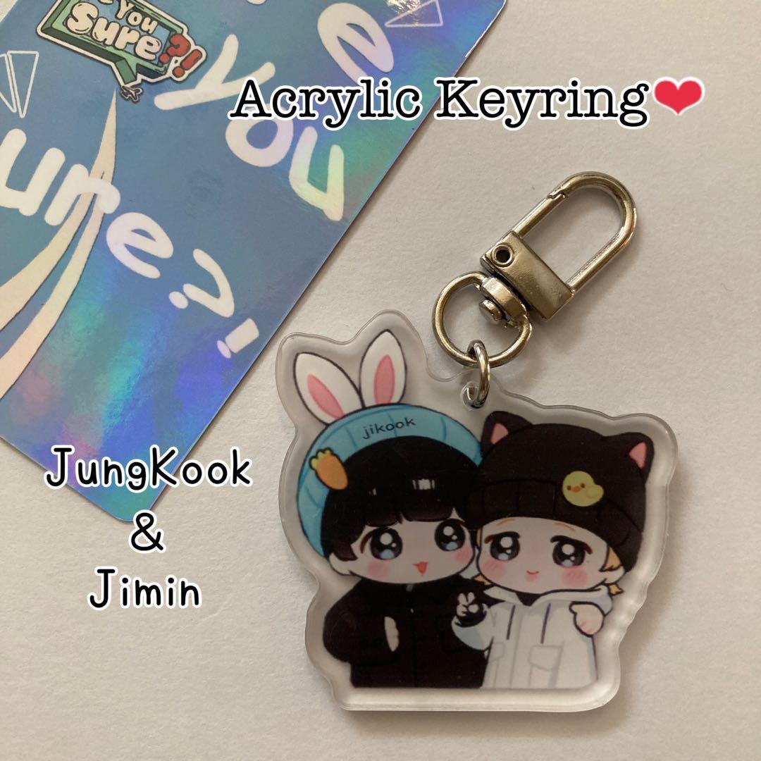 BTS グクミン イゲマジャ イラストアクリルキーホルダー① - メルカリ