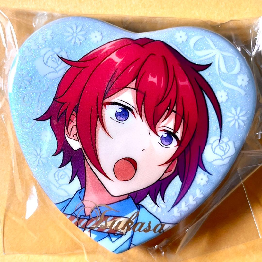 あんスタ 朱桜司 イベコレ 7周年 中国限定 願望 ハート缶バッジ 花の