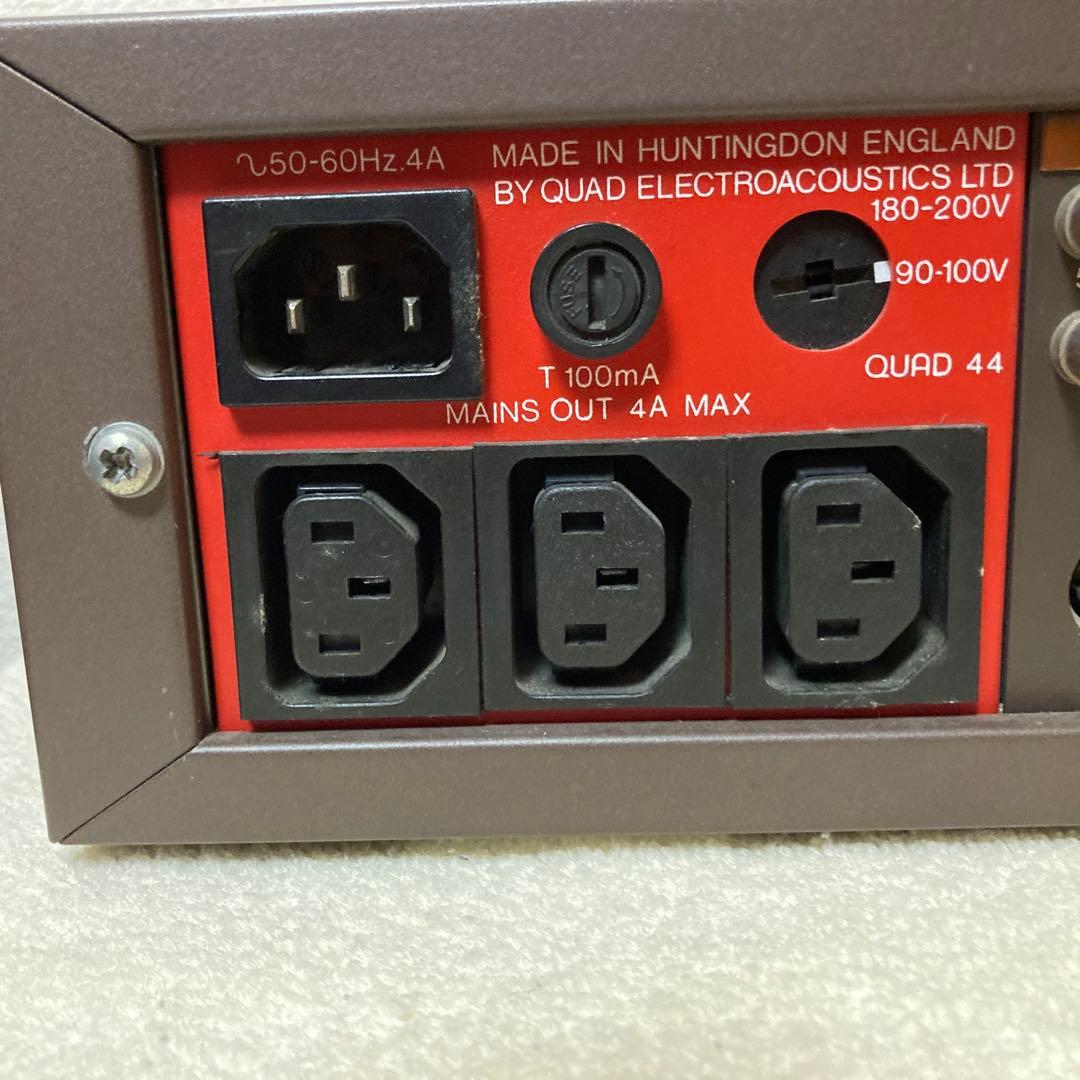 英国の名作 QUAD44プリアンプ 元箱取説コピー付き 動作良好アナログ盤好き