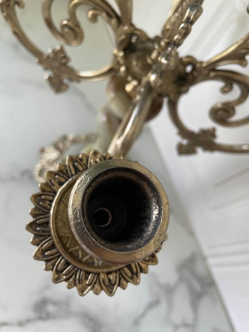 レア】オニキスキャンドルホルダー 4灯 /ヴィンテージ レア】オニキス