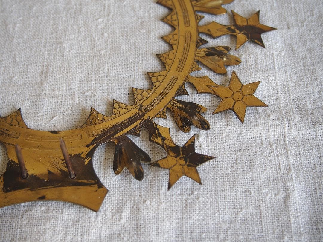 聖母マリア像につける光輪 クラウン 直径22cm カトリック彫像用/K330