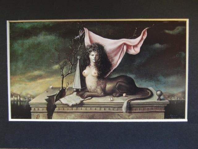 レオノール・フィニ「守護者スフィンクス」、希少画集より、状態良好