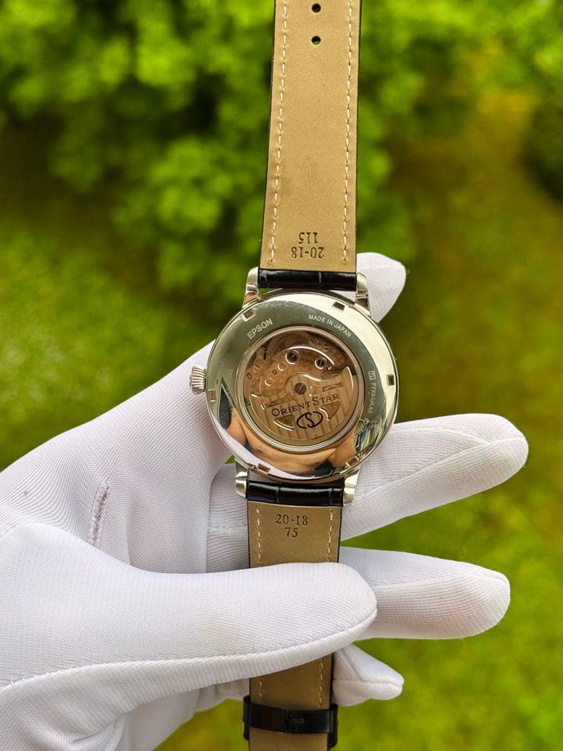 自動巻き時計 スケルトン ブラック